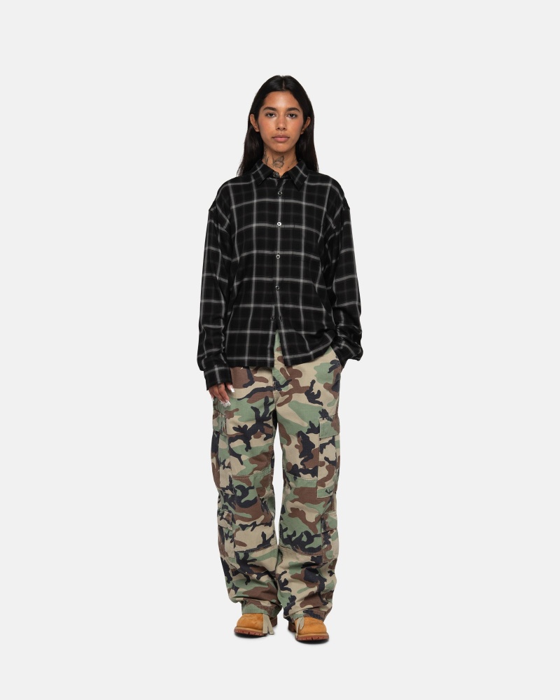 Pantaloni Stussy Surplus Cargo Ripstop Camuflaj | 40851-CASL