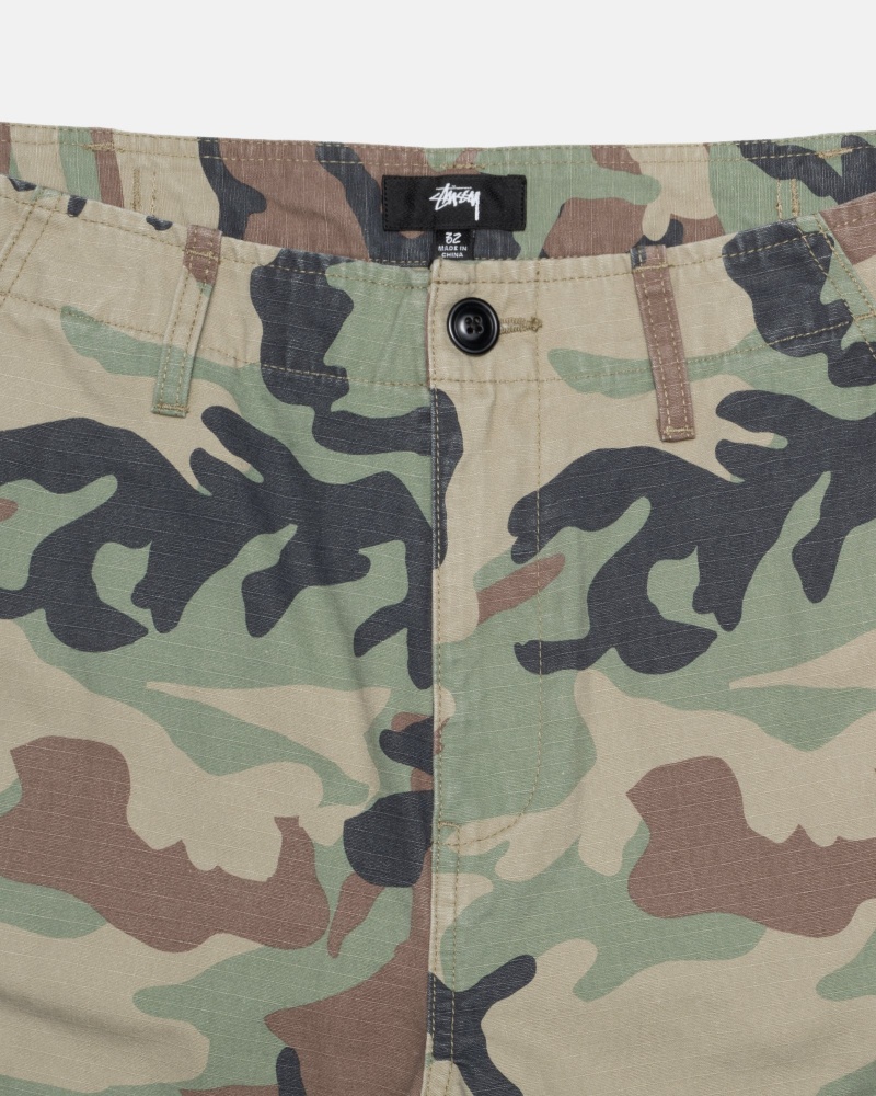 Pantaloni Stussy Surplus Cargo Ripstop Camuflaj | 40851-CASL