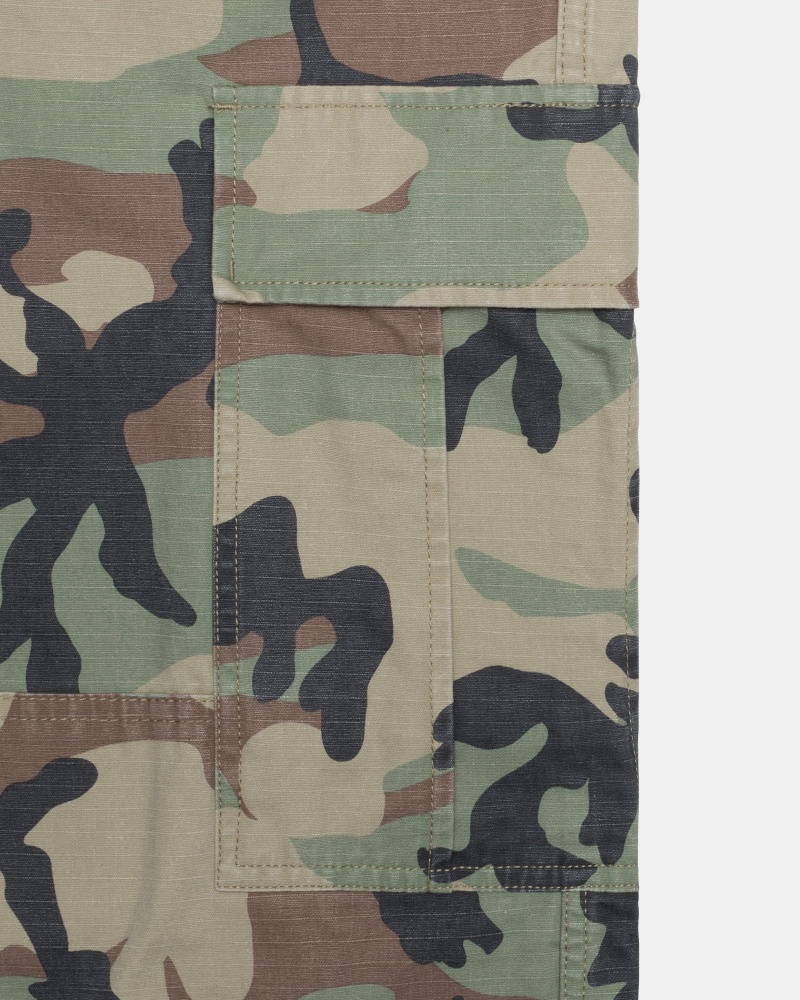 Pantaloni Stussy Surplus Cargo Ripstop Camuflaj | 40851-CASL