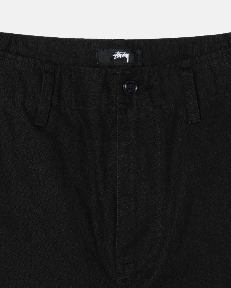 Pantaloni Stussy Surplus Cargo Ripstop Negrii | 58427-SJAH