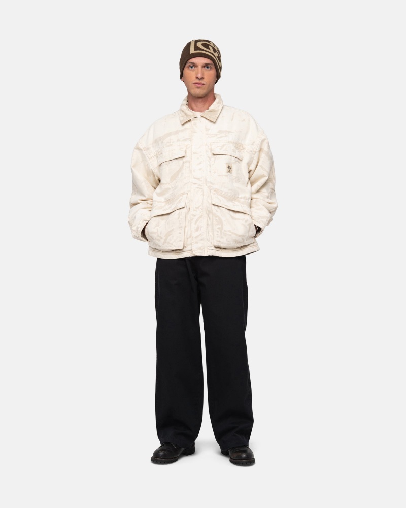 Pantaloni Stussy Workgear Trouser Twill Negrii | 17054-RIQL