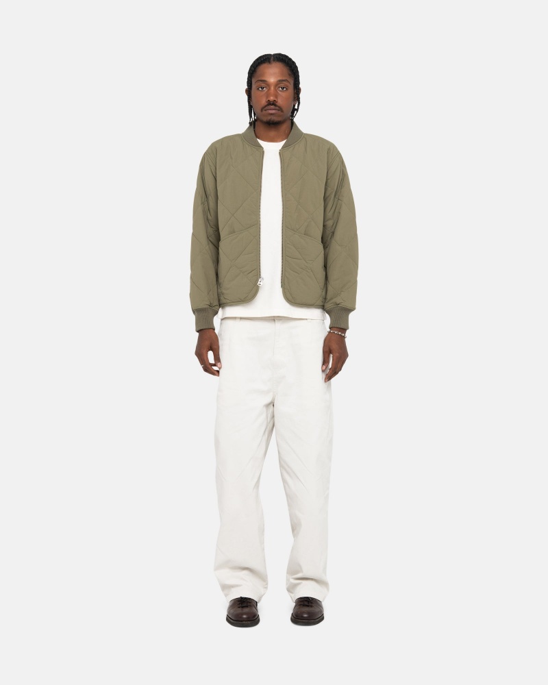 Pantaloni Stussy Workgear Trouser Twill Albi | 34901-XPHG