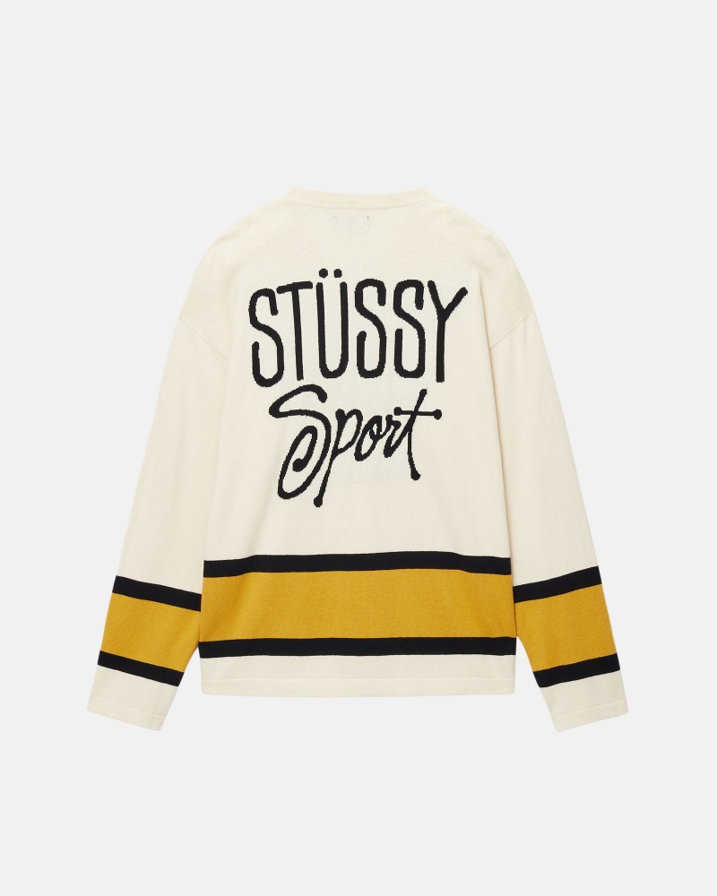 Pulovere Stussy Hockey Bej | 76801-NORV