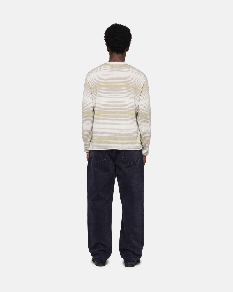 Pulovere Stussy Horizontal Stripe Bej | 14798-EAPG