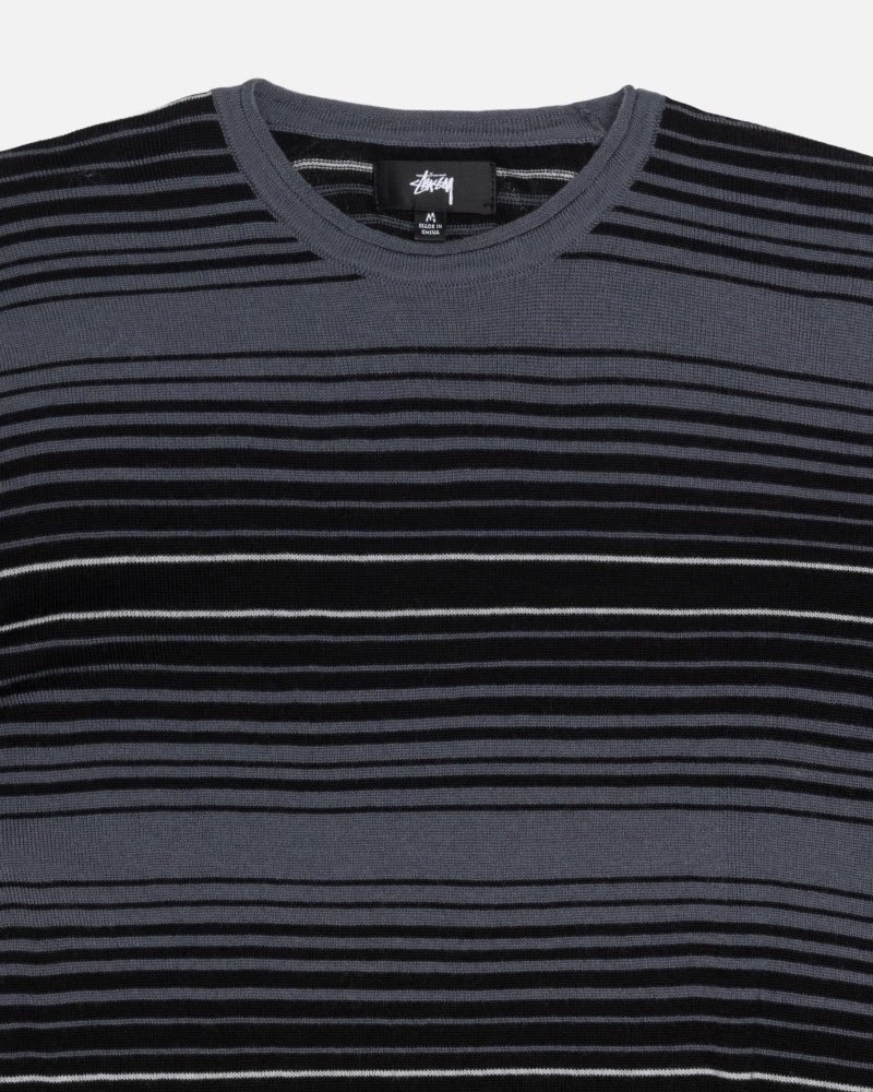 Pulovere Stussy Horizontal Stripe Gri | 17239-OPNL