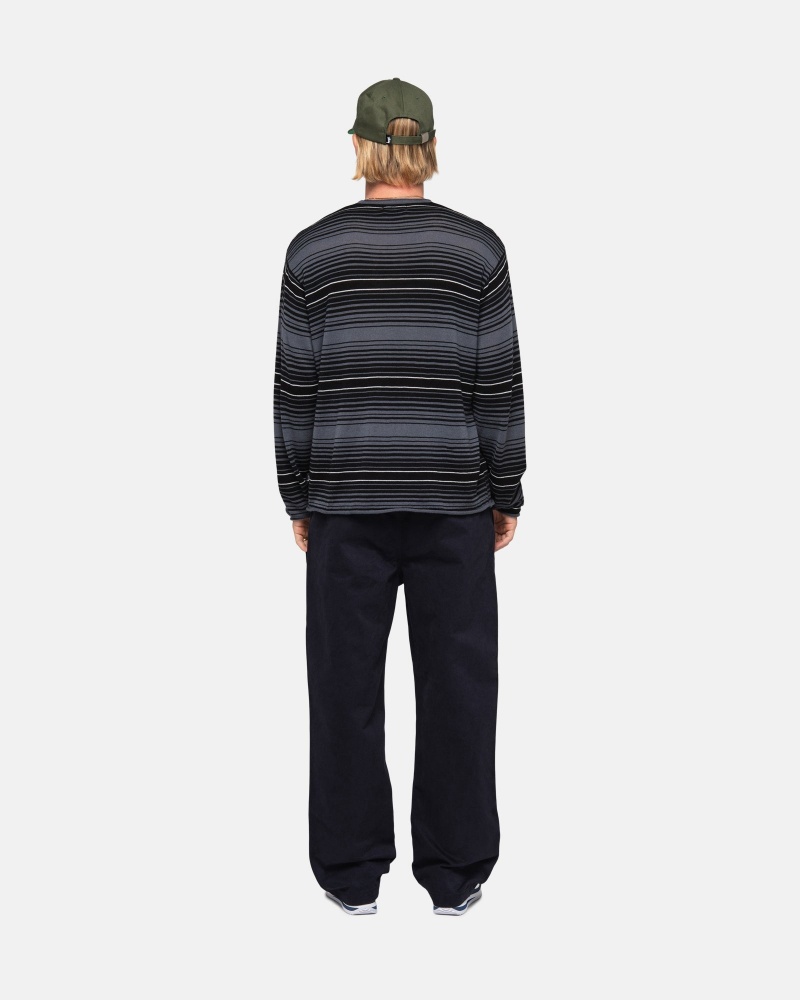 Pulovere Stussy Horizontal Stripe Gri | 17239-OPNL