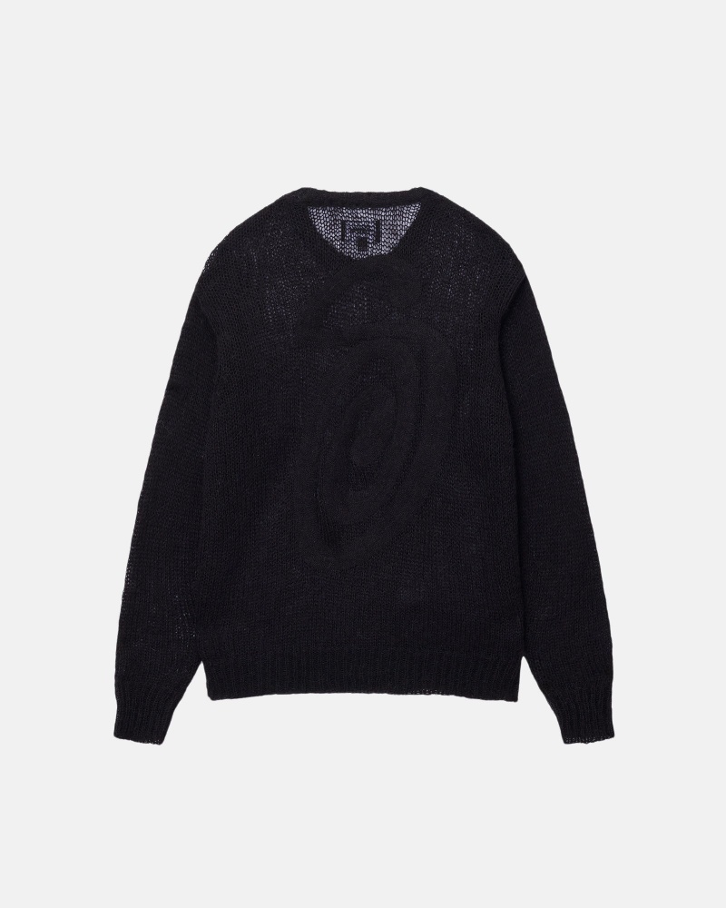 Pulovere Stussy S Loose Knit Negrii | 91038-FGLN