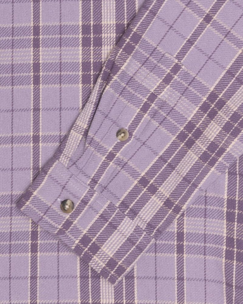 Shirts     Stussy Stones Plaid Lavanda | 68537-OTCH