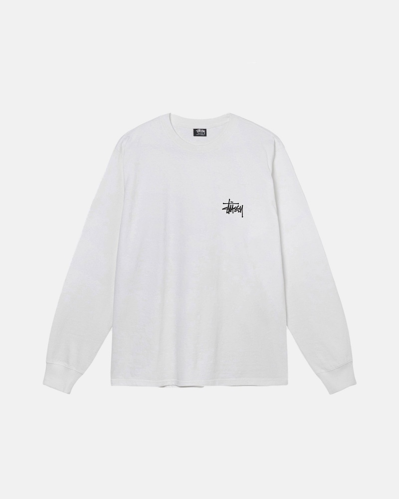 Tricouri Stussy Basic Albi | 87320-TWCA