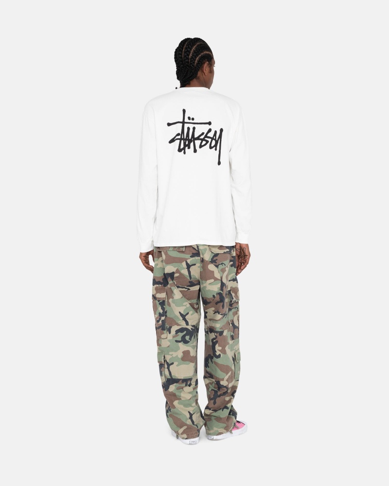 Tricouri Stussy Basic Albi | 87320-TWCA