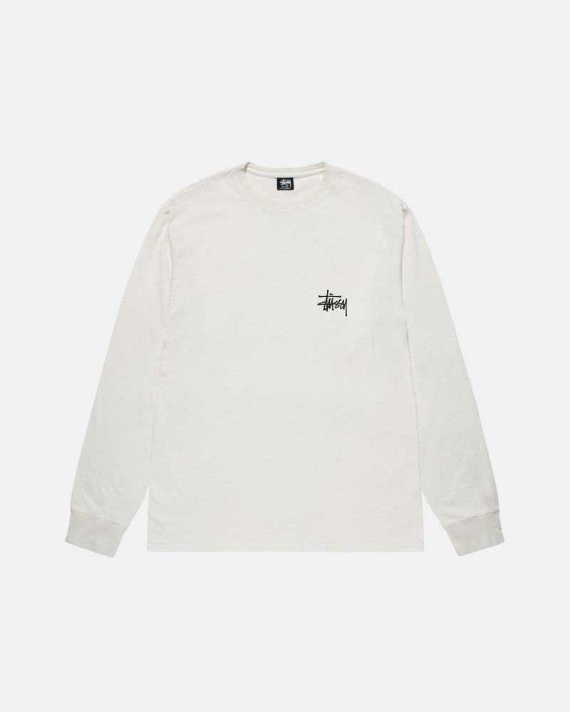 Tricouri Stussy Basic Pigment Dyed Bej | 61359-GZDM