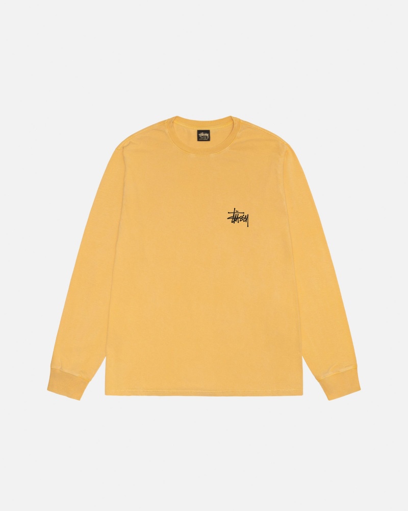 Tricouri Stussy Basic Pigment Dyed Portocalii | 01837-BDAI