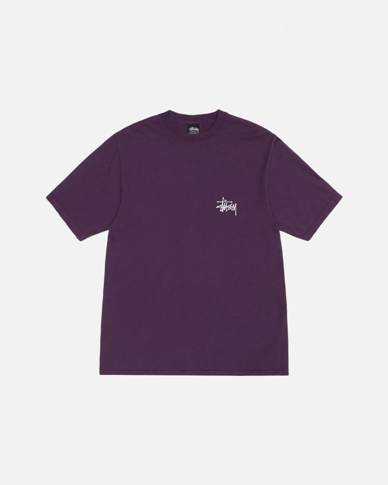 Tricouri Stussy Basic Pigment Dyed Violet | 13768-QOML