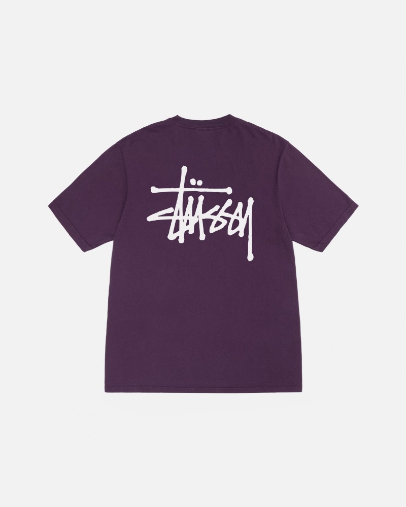 Tricouri Stussy Basic Pigment Dyed Violet | 13768-QOML