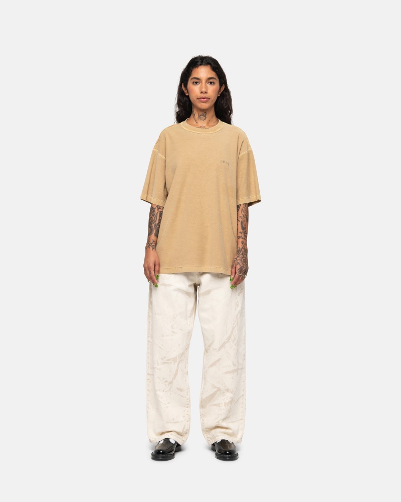 Tricouri Stussy Lazy Aurii | 54093-SATX