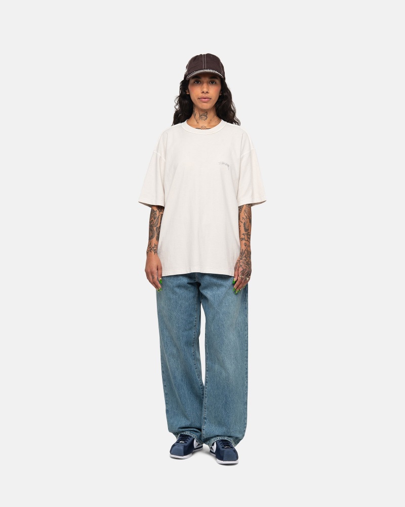 Tricouri Stussy Lazy Bej | 14923-QDWU