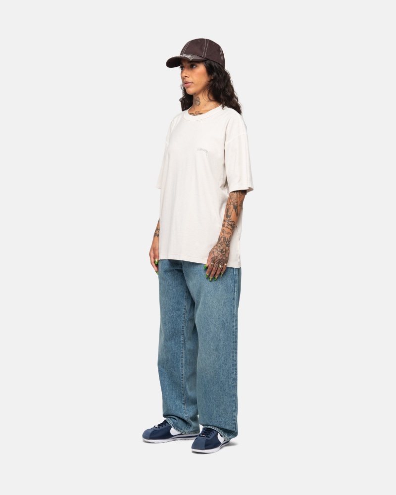 Tricouri Stussy Lazy Bej | 14923-QDWU