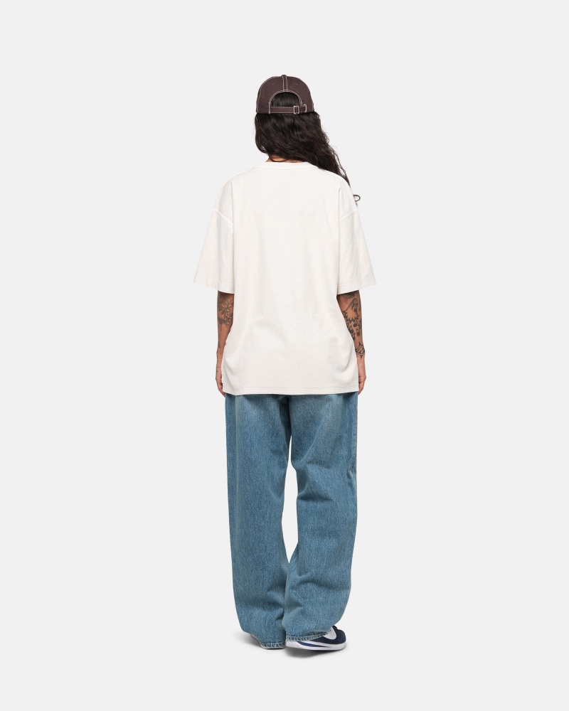 Tricouri Stussy Lazy Bej | 14923-QDWU