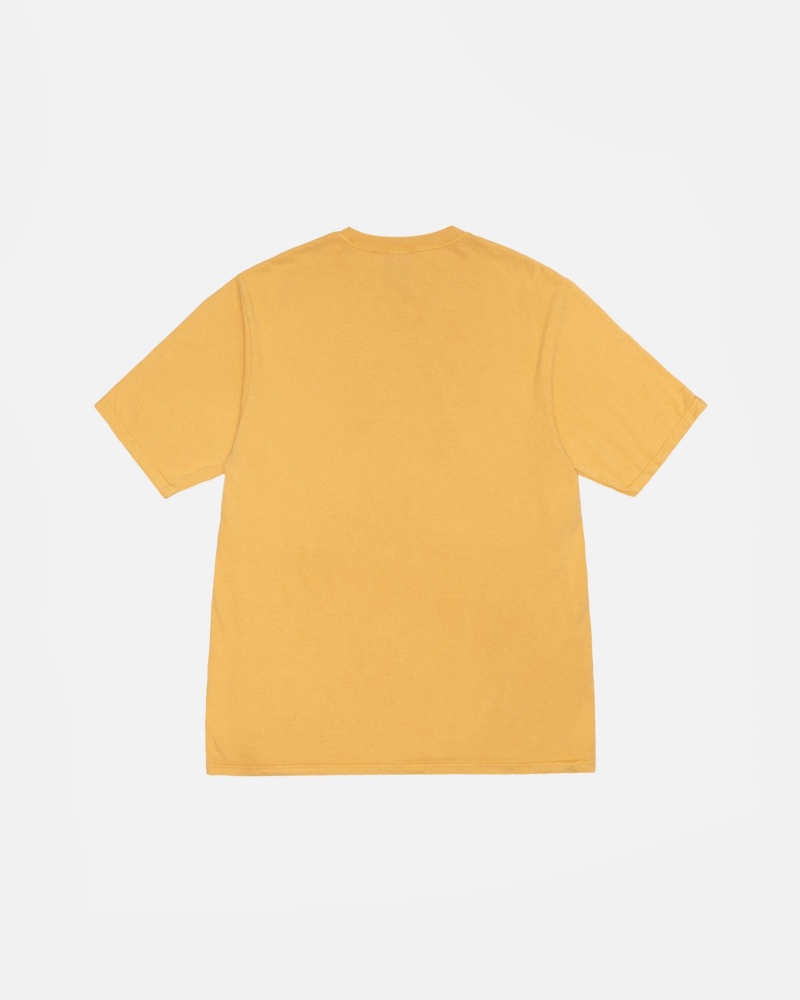 Tricouri Stussy Small Stock Pigment Dyed Portocalii | 82064-IJVM