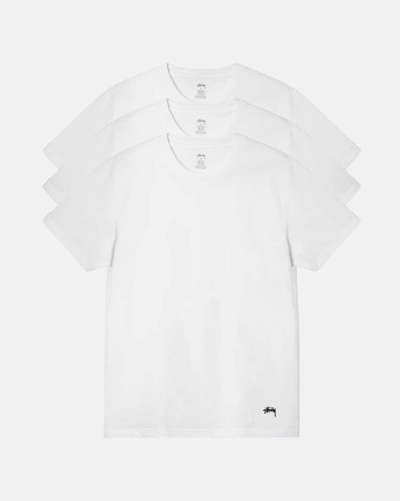 Tricouri Stussy Stussy Undershirts Albi | 13965-GSNO