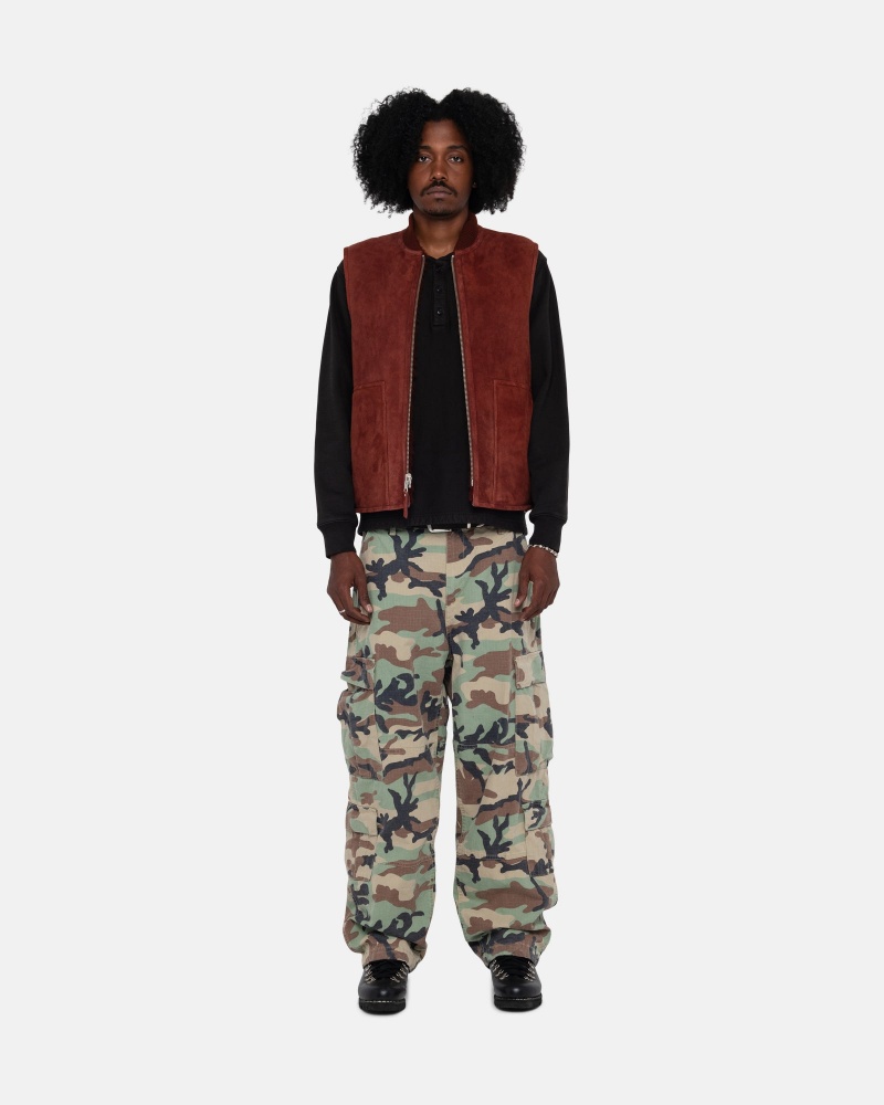 Vesta Stussy Reversible Shearling Workgear Visinii | 59627-PHMO