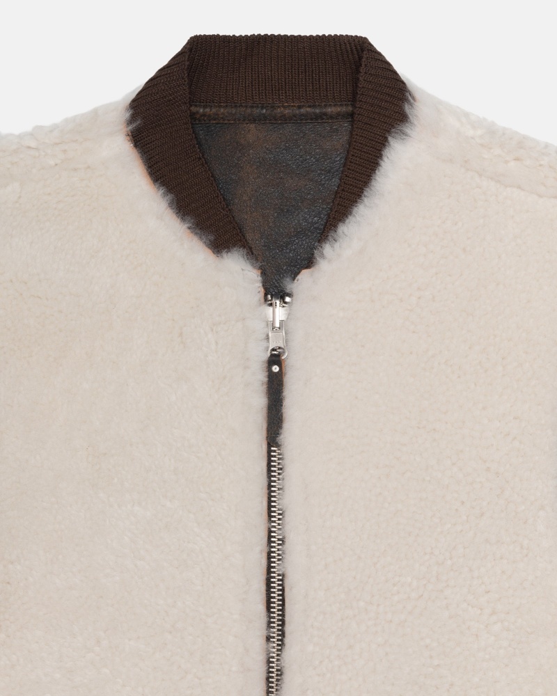 Vesta Stussy Reversible Shearling Workgear Maro | 38509-HTXE