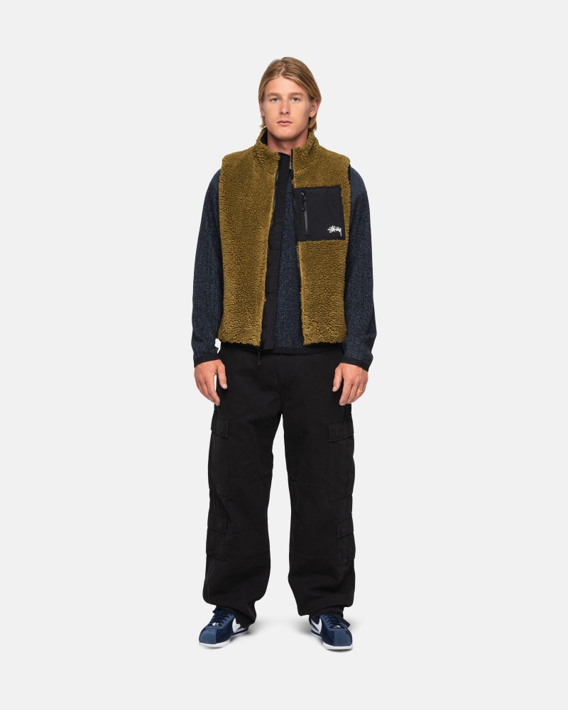 Vesta Stussy Sherpa Reversible  Masline Verzi | 53796-JSPY